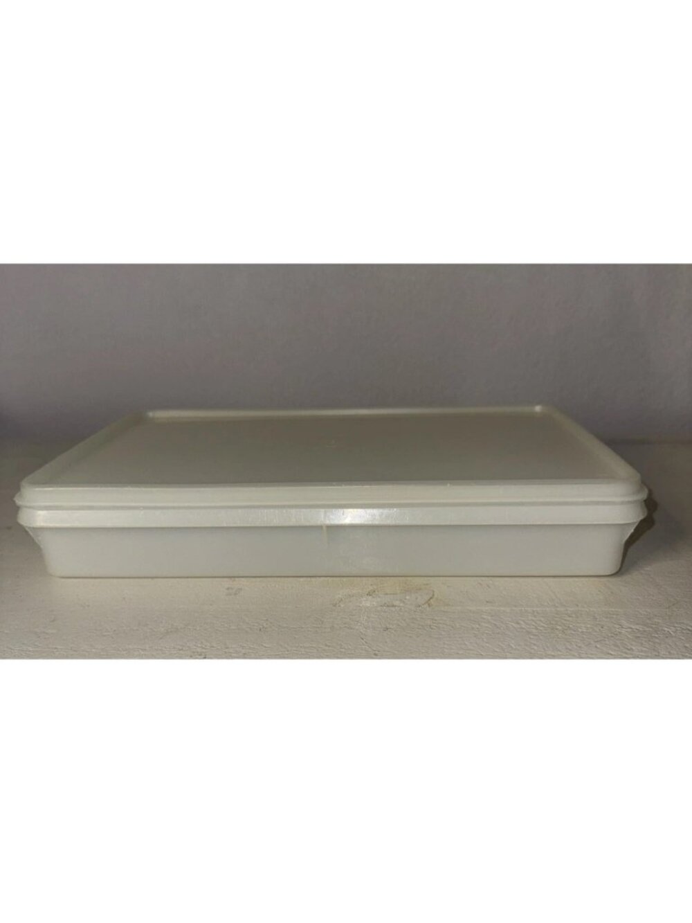Vintage Tupperware Bacon Deli Meat Container 794-7 & 795-1 Florida Clear Keeper